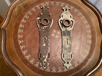 Antique Gothic Style Door Knob Plate Covers for Skeleton Keys