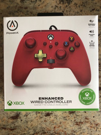 Power A Enhanced Wired Controller Xbox One Red Brand New Cheap