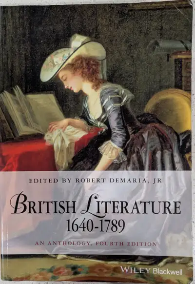British Literature 1640 - 1789, Wiley Fourth Edition, View more