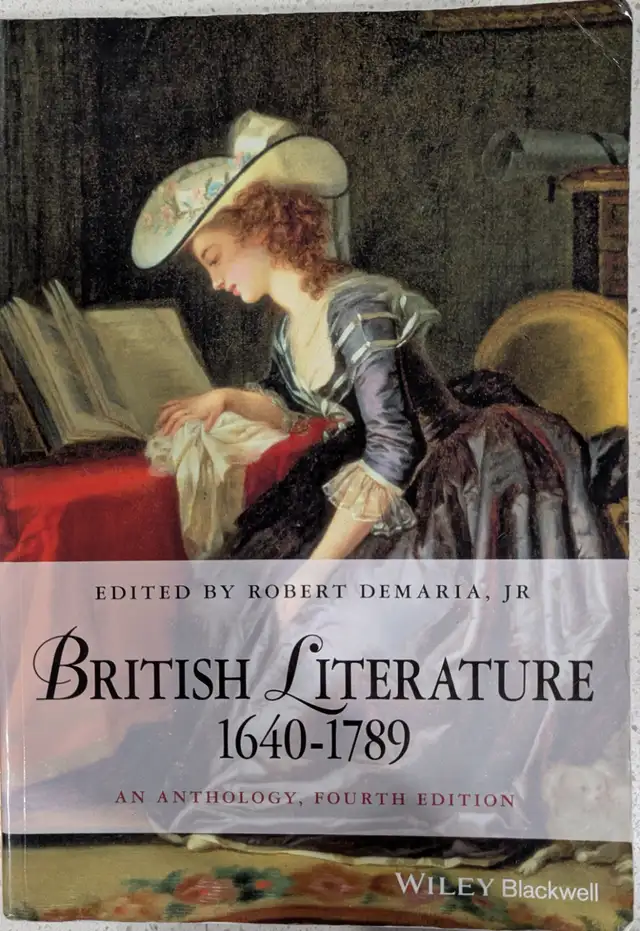 British Literature 1640 - 1789, Wiley Fourth Edition