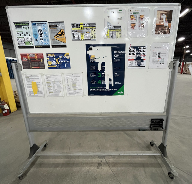 Magnetic Steel Mobile Dry Erase Board - 2mx2m in Other Business & Industrial in Mississauga / Peel Region