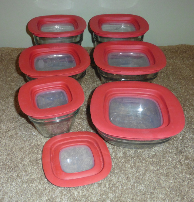 Electrolux U Style  Bags Rubbermaid Glass Storage Container's in Storage & Organization in Medicine Hat - Image 2