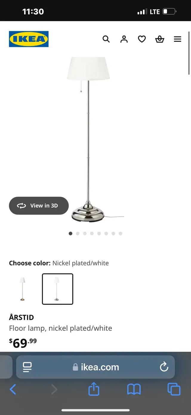 IKEA Arstid Floor Lamp in Indoor Lighting & Fans in City of Toronto - Image 3