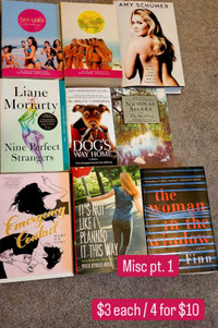 Assorted Books $3 each, 4 for $10