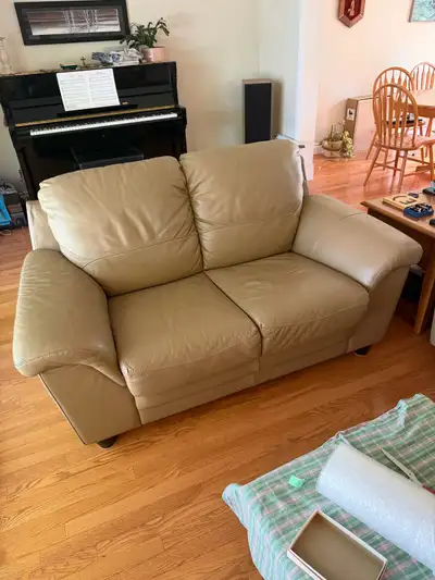 Leather Loveseat, View more