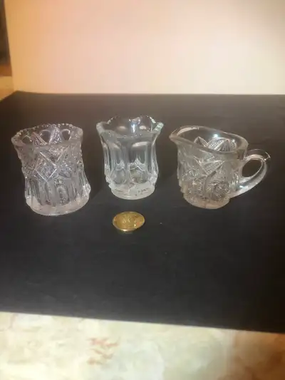 In good condition. $30 for the lot. They are about 2 1/2 in tall