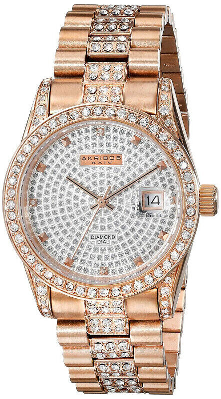 Akribos Diamond AK486RG Lady’s Wristwatch in Jewellery & Watches in Kingston