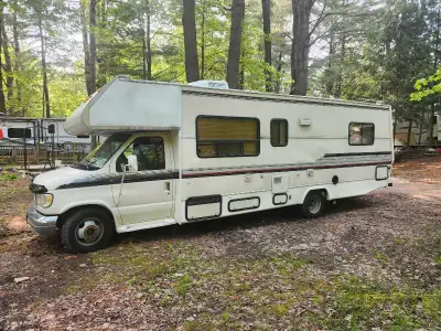 1993 FORD ELDORADO MOTORHOME V10 GAS 30FT EVRYTHING WORKS AC BRAKES TIRES PROPANE GERERATOR...NEVER...