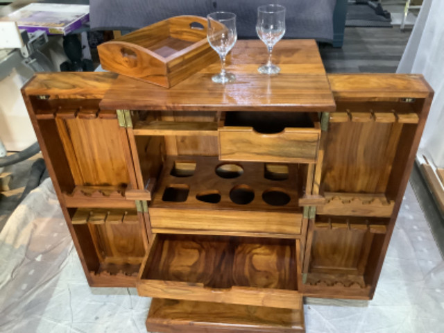 Refinished Rosewood Bar Cabinet in Hutches & Display Cabinets in Pembroke
