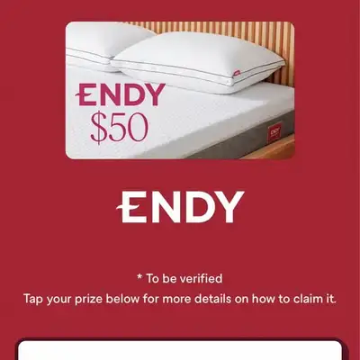 $50 Endy gift code, View more