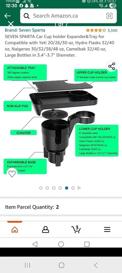 Cup Holder with tray , View more