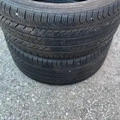 For sale is a pair of Continental ProContact GX SSR Run Flat All Season Tires with BMW Star and MOE...