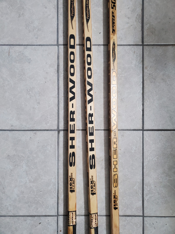 New wood Sherwood PMP 5030 hockeys sticks, left hand in Hockey in City of Toronto - Image 3