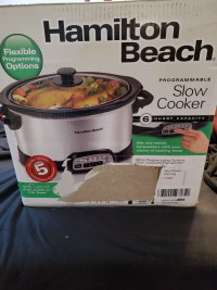 Hamilton Beach 6 Quart Programmable Slow Cooker BNIB