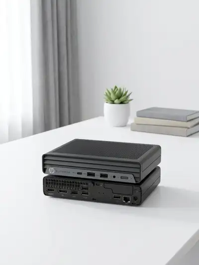 HP Mini PC | Intel i5-10th Gen | 16G RAM | 256G SSD | Desktop Mi, View more
