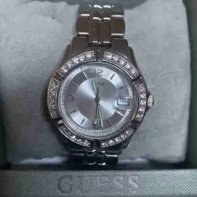 Ladies Dress Watch - Guess W0148L1 Silver Tone- New Battery, View more