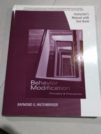 Instructors Manual with Test Bank Behavior Modification 5E