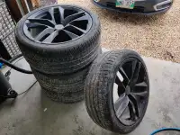 20" staggard Camaro wheels, brand new tires TPMS included