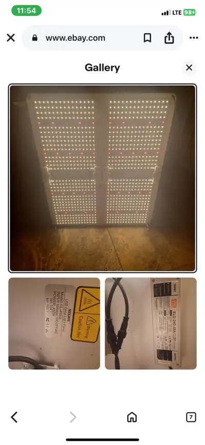 Get light used for 2 grow cycles.