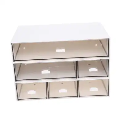 MOKKHNB 3-Piece Desk Storage Box - Multipurpose Office Organizer, View more