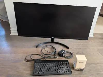 34" Monitor with Webcam and Keyboard, View more