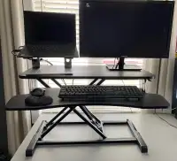 Standing desk converter