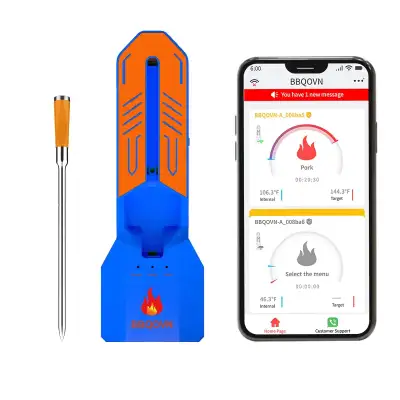 NEW Unlimited Range RemoteWiFi Meat Thermometer 7 Sensors yellow, View more