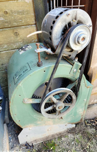 Vintage Belted Fan and Blower.