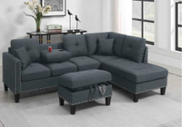 Free Delivery on Sectional Sofas 6 seater with ottoman sectional