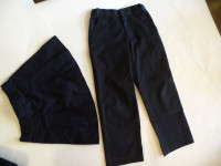 TLC Kids School Navy Blue Uniform Boys Pants Girls Skirt Sz 6-7