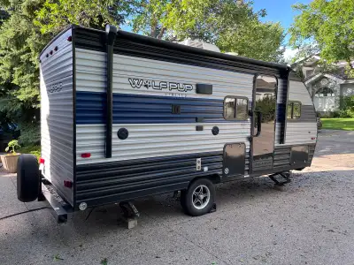 Private sale Very clean and well cared for, rarely used 21 foot bunkhouse travel trailer. Only used...