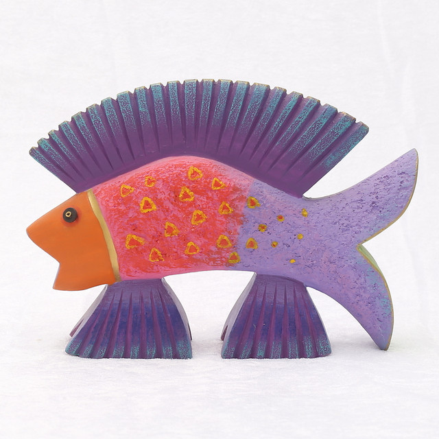 SET OF 3 DECORATIVE FISH FROM ARTIST LAUREL BURCH in Home Décor & Accents in Charlottetown - Image 3