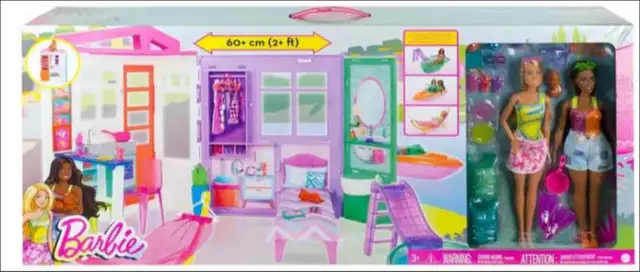 Barbie Holiday Fun Dolls, Playset and Accessories Brand New