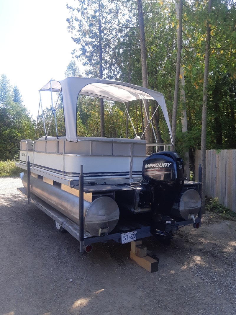 Pontoon Boat Powerboats & Motorboats Owen Sound Kijiji