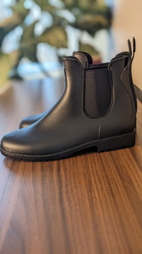 Women's Rain Boots Waterproof Ankle Garden Shoes Anti-Slip 