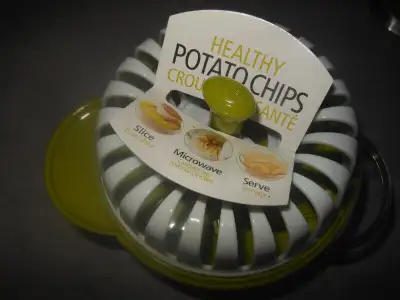 Healthy Microwave Potato Chip Maker/Slicer/Cooker Green, View more