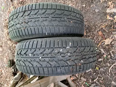 firestone winterforce. lots of tread - 11/32 depth-- 2 tires