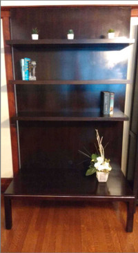 Floating book case console shelf