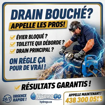 PLUMBER - DRAIN CLEANING - MONTREAL - 24/7 EMERGENCY, View more