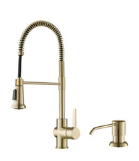 Kraus Single Handle Kitchen Faucet in Champagne Bronze