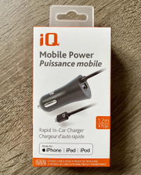 iQ Mobile Power Rapid In-Car Charger for iPhone/iPod/iPad
