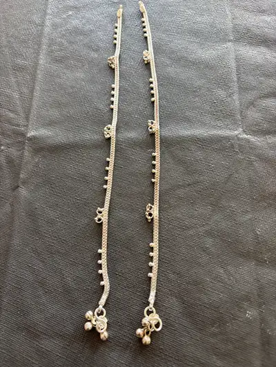 STEALING SILVER ANKLETS $200., View more
