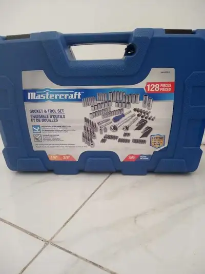 for sale Boxing Week Sale Brand New MasterCraft Chrome 128 PC Socket and tool set price $75