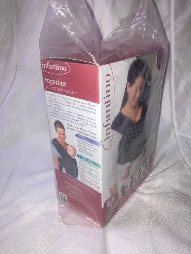Infantino-Together pull- on knit carrier- baby carrier 8-25lbs in Strollers, Carriers & Car Seats in Brantford - Image 5