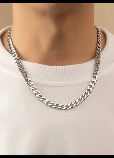 silver chain, View more