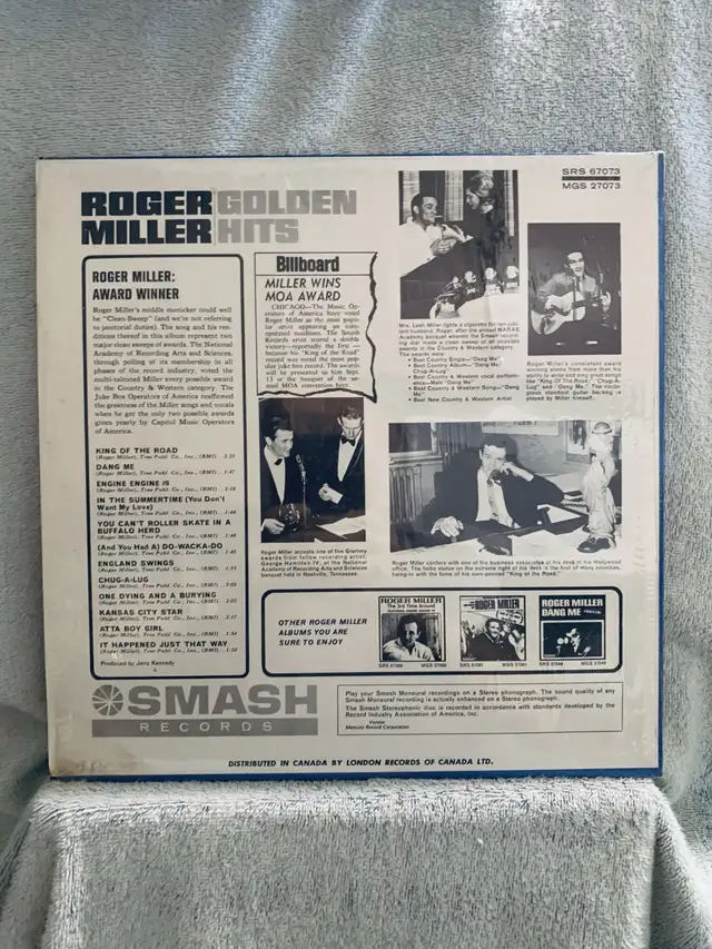 Roger Miller - Golden Hits (Vinyl Lp) in CDs, DVDs & Blu-ray in Mississauga / Peel Region - Image 3