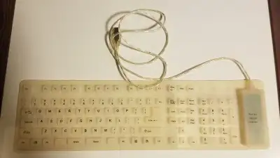 Folding/Roll-up waterproof USB keyboard, View more