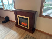 Real Flame Mantel Luxury Grand Electric Fireplace Furniture