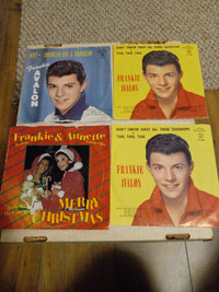 Vinyl Records 45 RPM Frankie Avalon,Annette Lot 4 Picture Sleeve