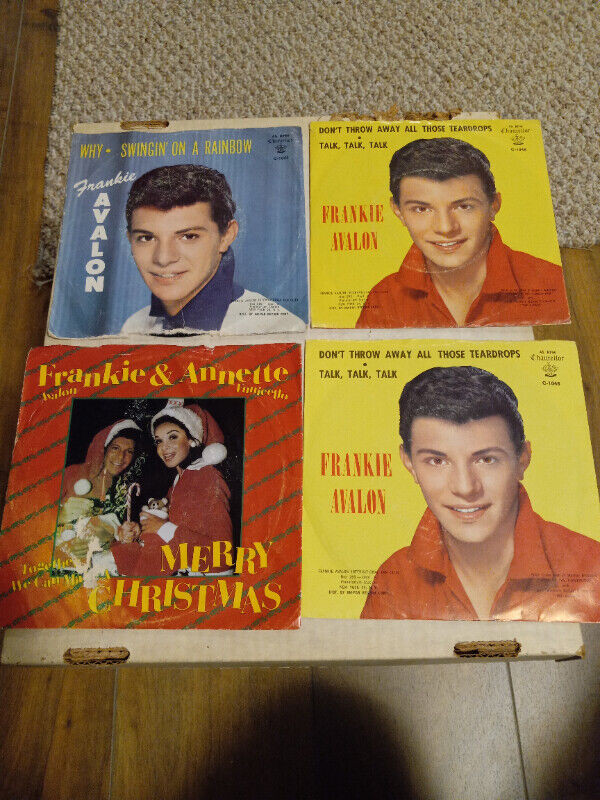 Vinyl Records 45 RPM Frankie Avalon,Annette Lot 4 Picture Sleeve in CDs, DVDs & Blu-ray in Trenton